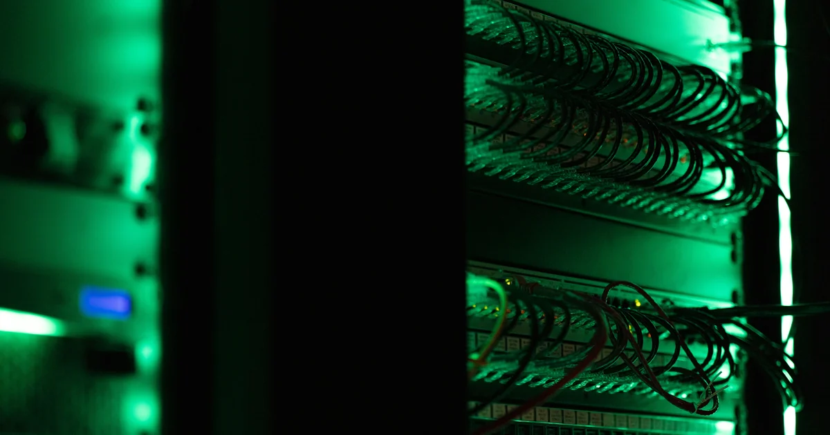 Server infrastructure representing DeepSeek data storage and privacy considerations