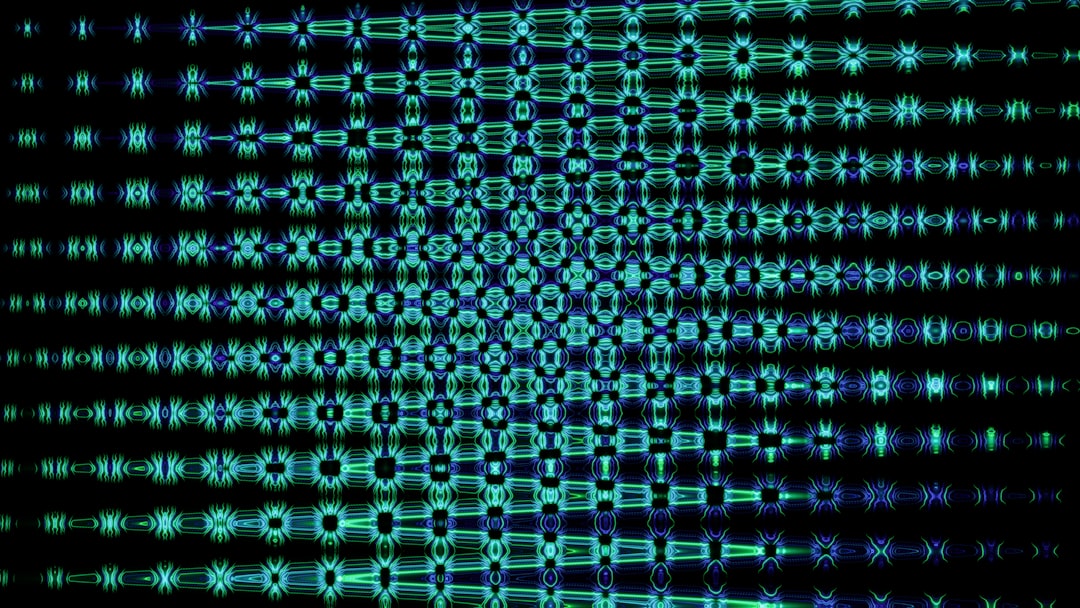ChatGPT privacy controls visualized as an abstract blue and green pattern