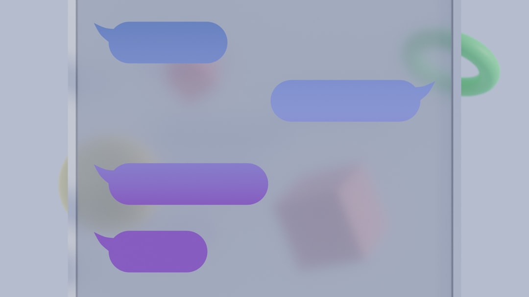 Abstract chat bubble visual for ChatGPT unlimited chats Productivity coverage